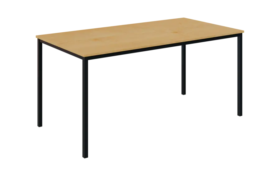 JPT 160 Jídelní stůl 1600 x 800 mm, deska javor horský / podnož černá